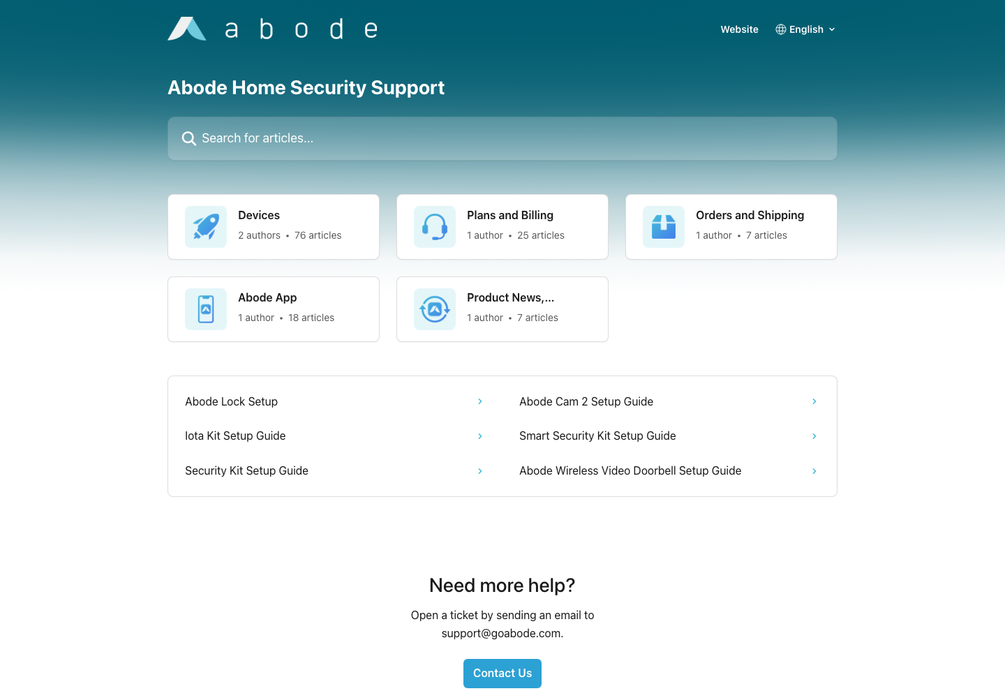 Abode Standard Plan official public support page used to verify this cancellation guide