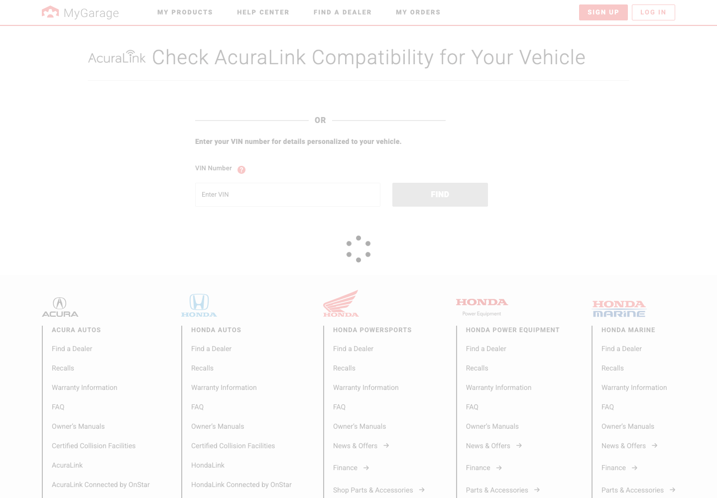 AcuraLink Remote official public support page used to verify this cancellation guide