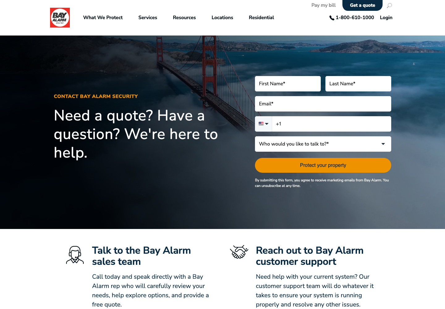 Bay Alarm official public support page used to verify this cancellation guide