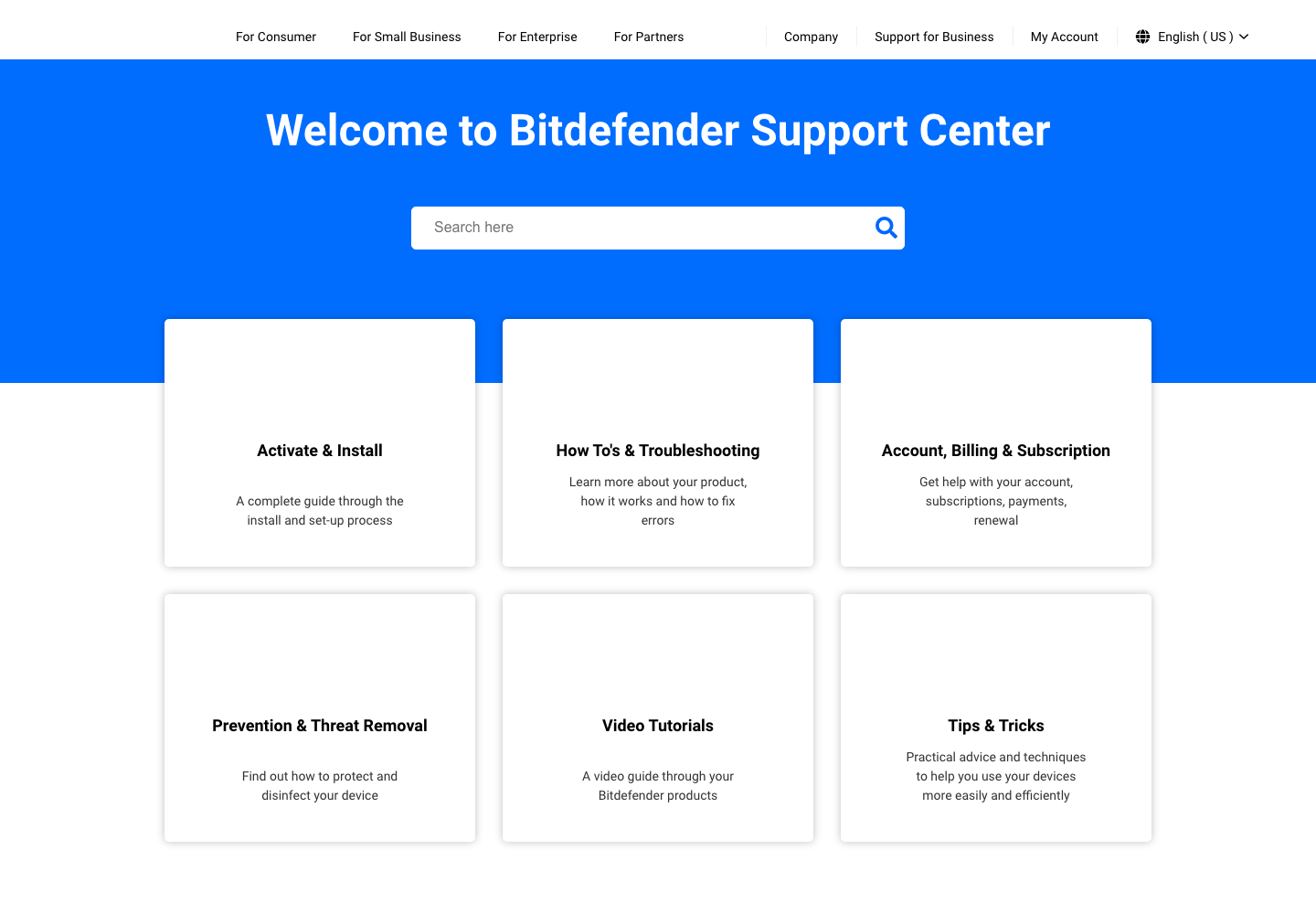 Bitdefender Premium Security official public support page used to verify this cancellation guide