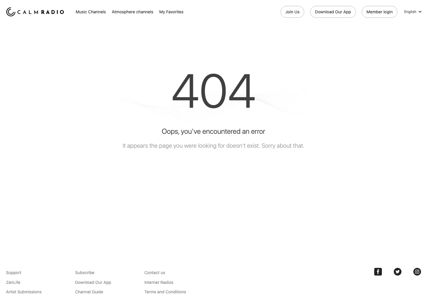 Calm Radio Premium official public support page used to verify this cancellation guide