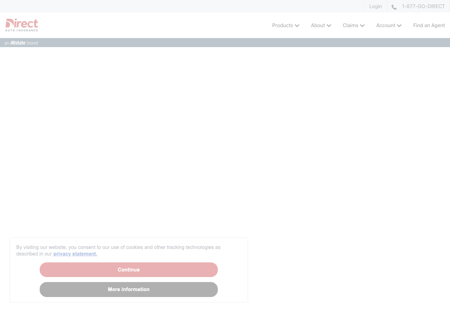 Direct Auto Insurance official public support page used to verify this cancellation guide