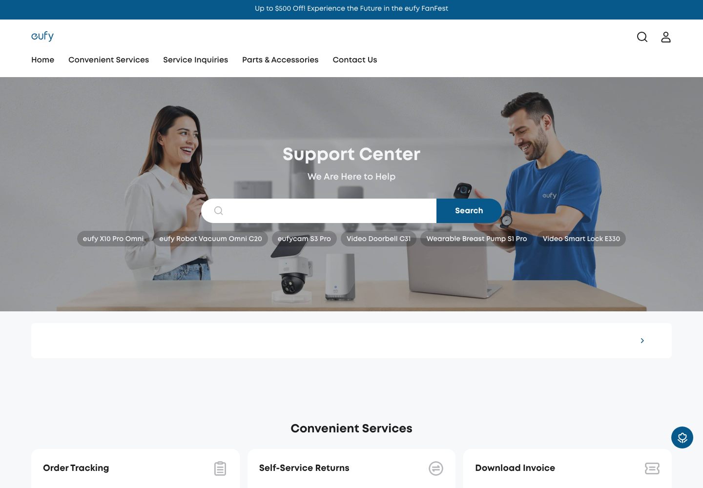Eufy Security Plus official public support page used to verify this cancellation guide