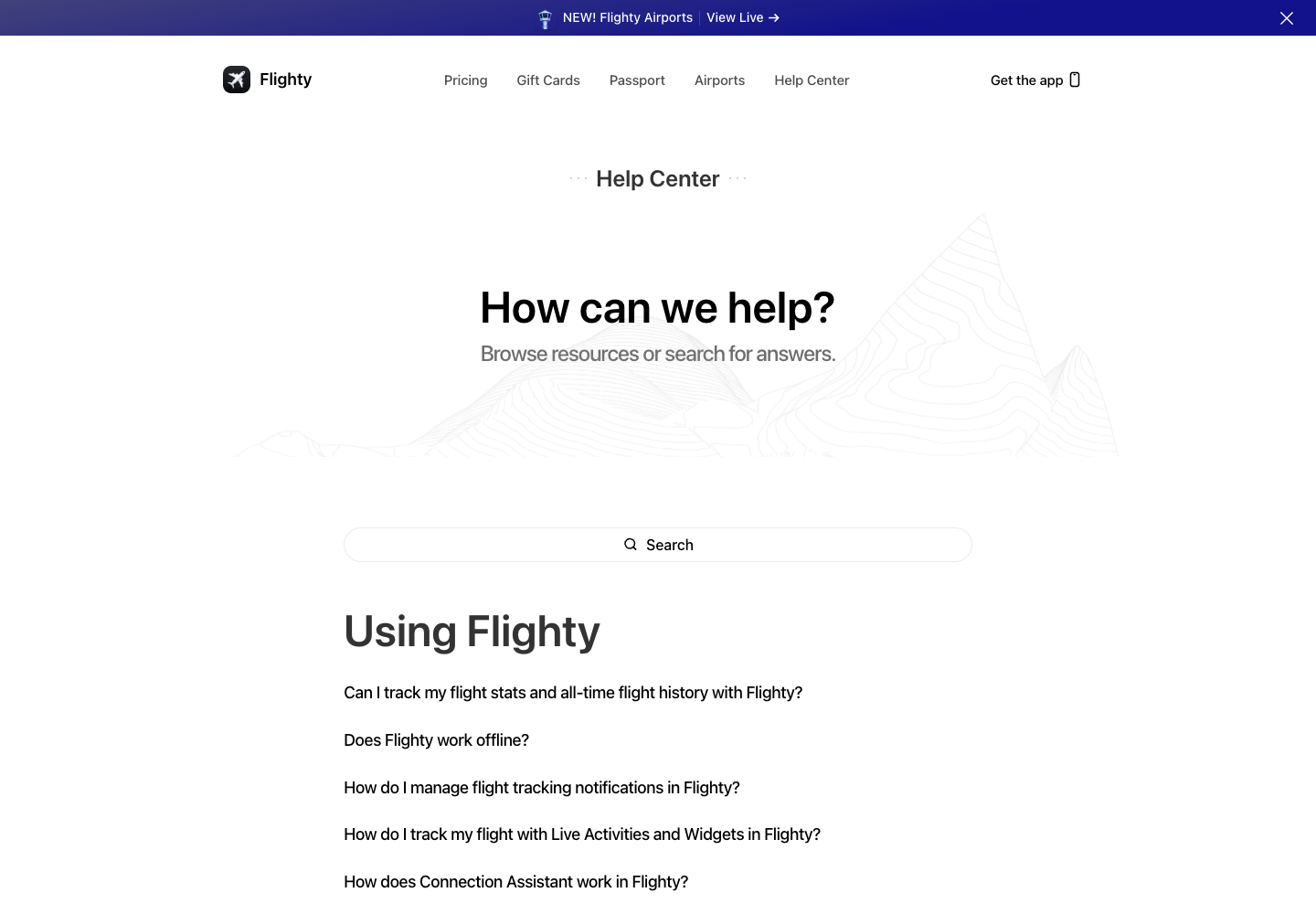 Flighty Pro official public support page used to verify this cancellation guide