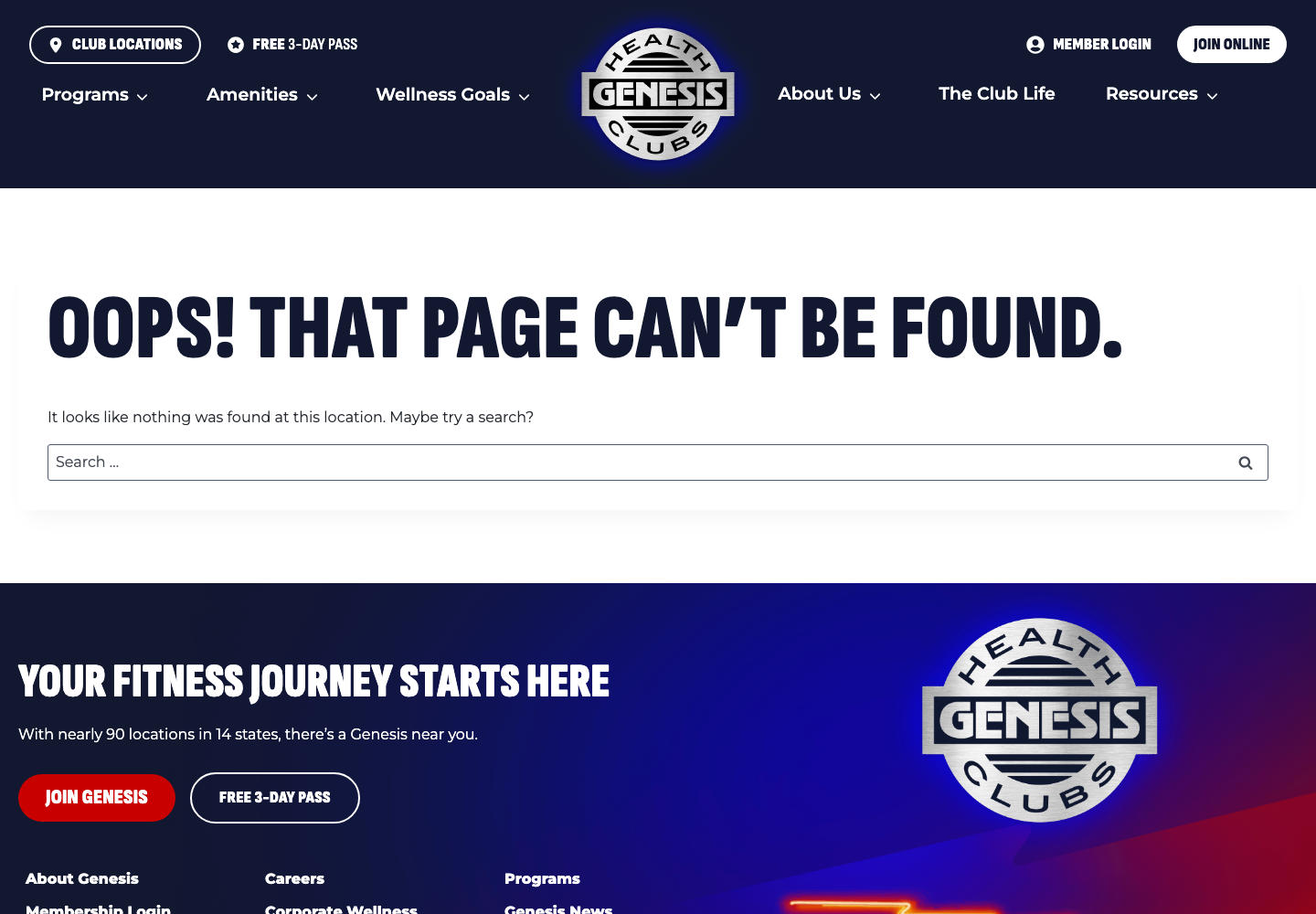 Genesis Health Clubs official public support page used to verify this cancellation guide