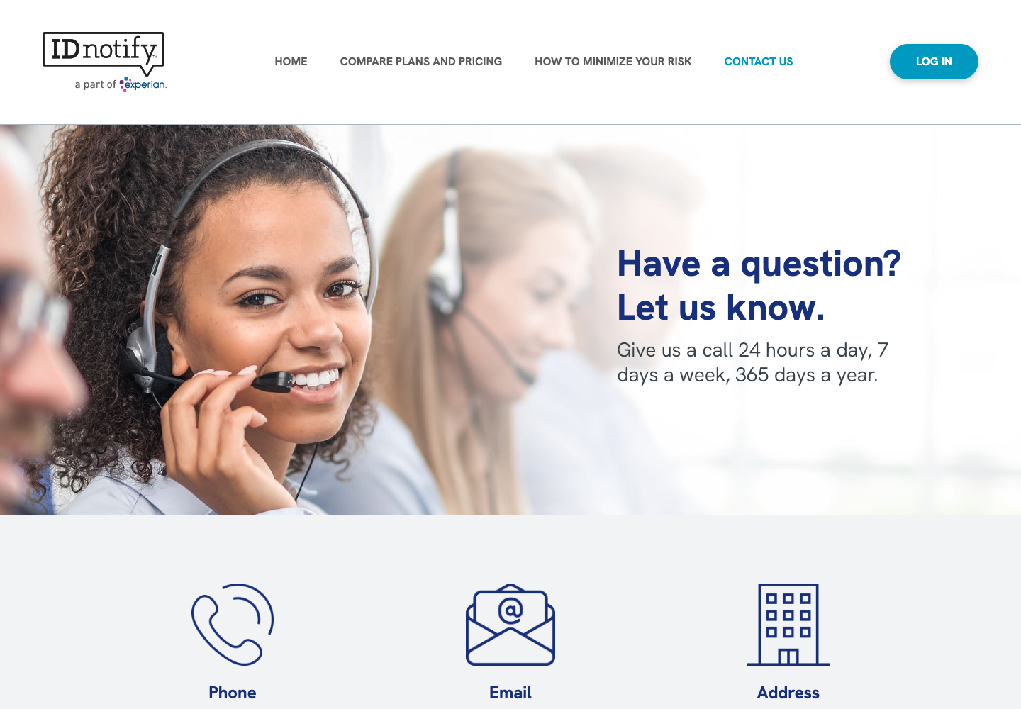 IDNotify official public support page used to verify this cancellation guide