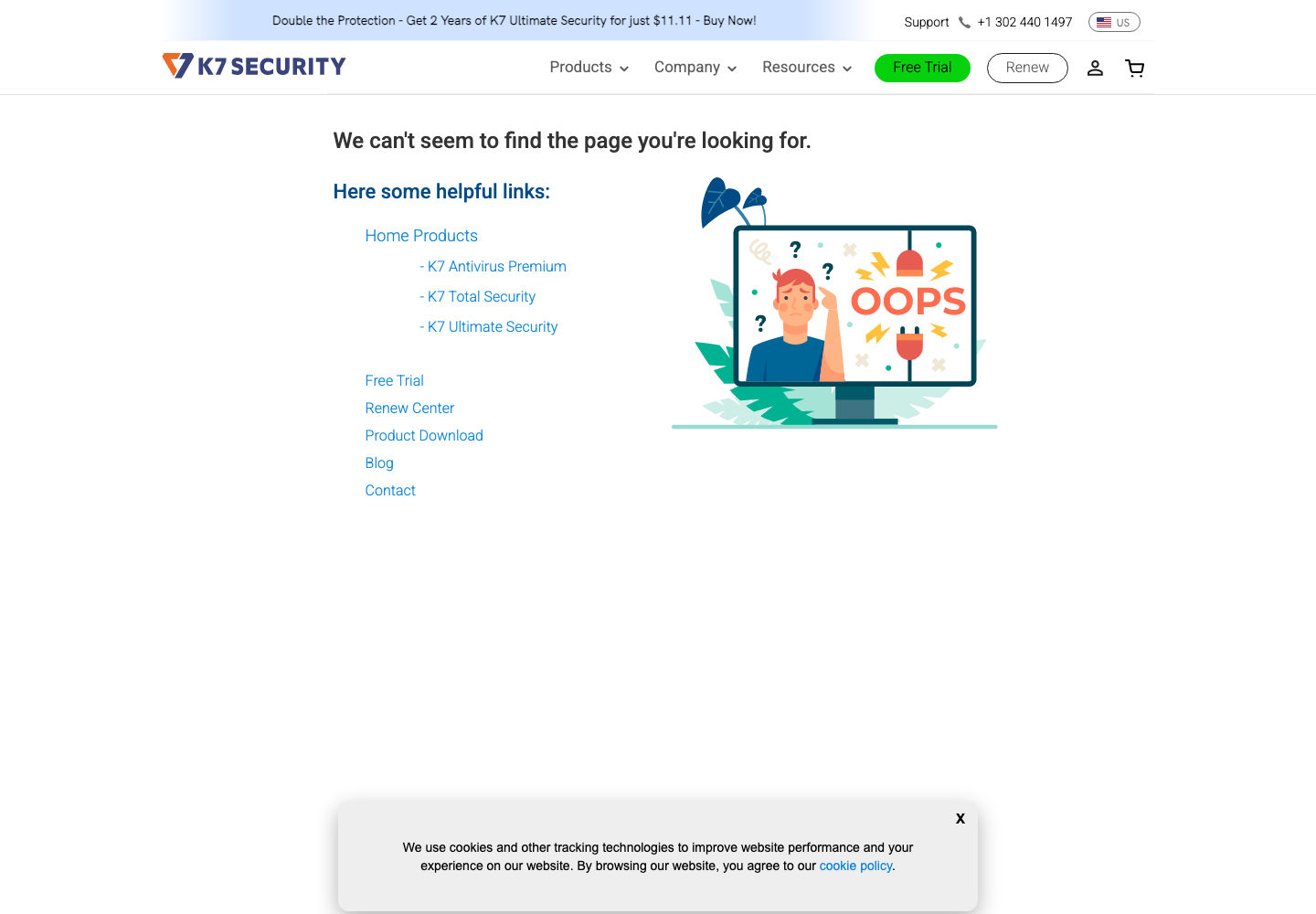 K7 Total Security official public support page used to verify this cancellation guide