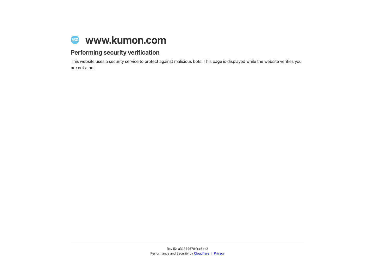 Kumon official cancellation or account-support information