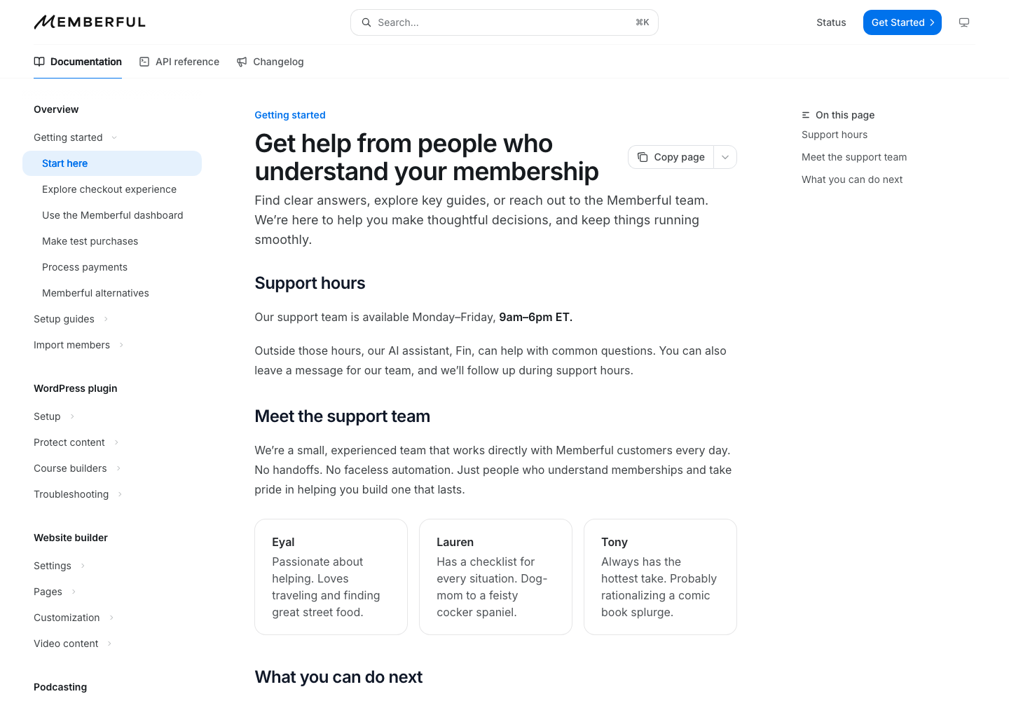 Memberful official public support page used to verify this cancellation guide