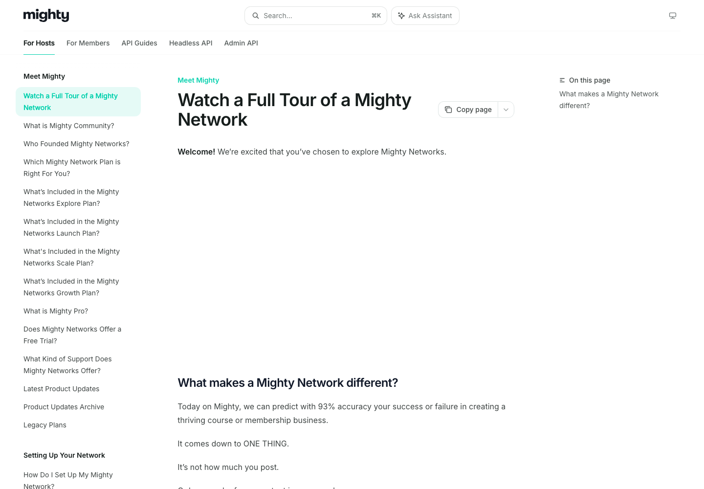 Mighty Networks Business Plan official public support page used to verify this cancellation guide