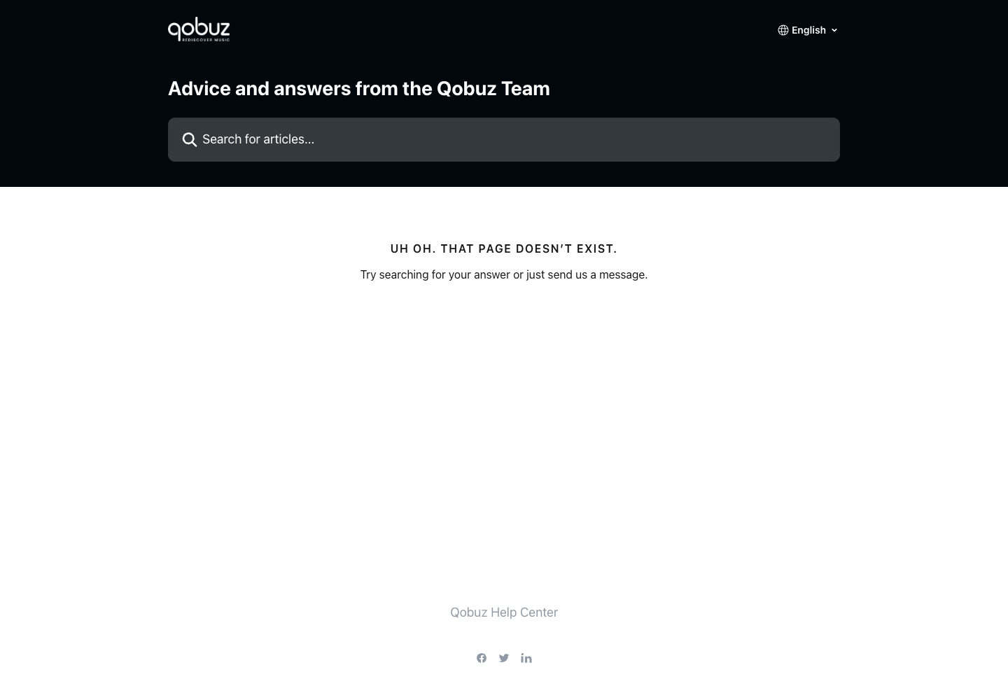 Qobuz official cancellation or account-support information