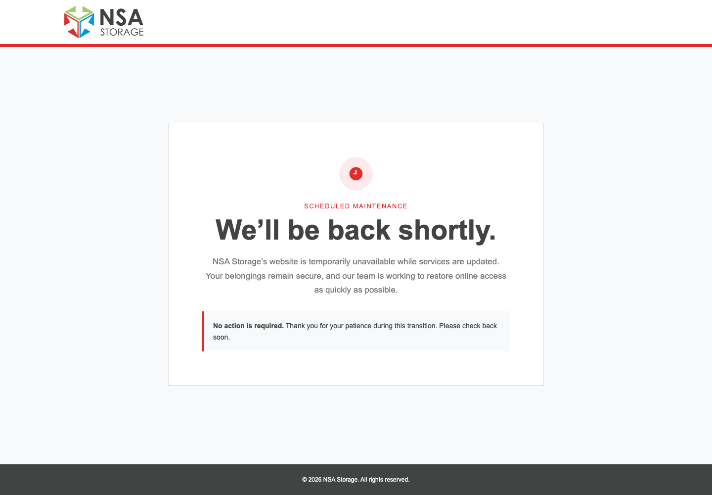 SecurCare Self Storage official public support page used to verify this cancellation guide