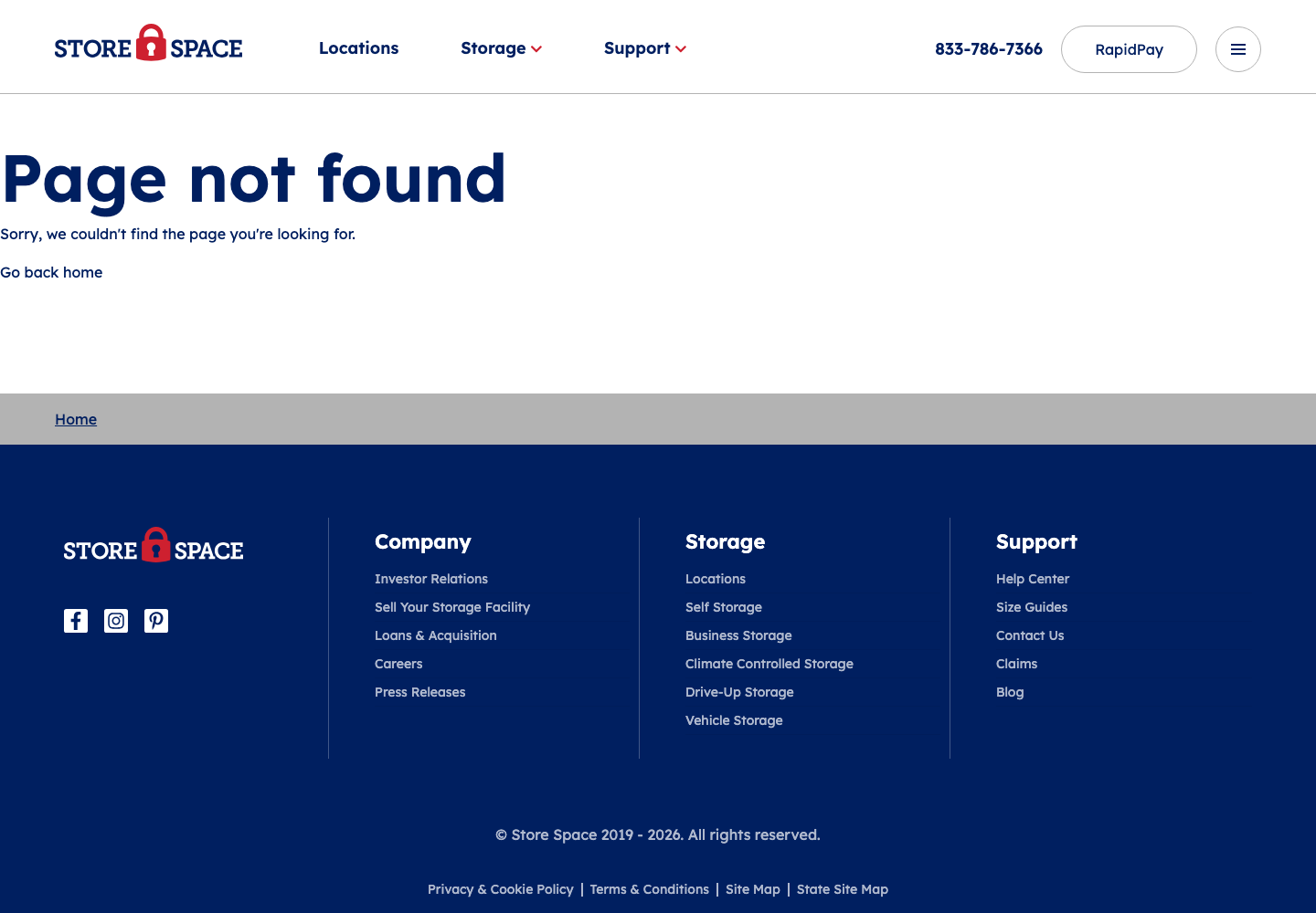 Store Space Self Storage official public support page used to verify this cancellation guide