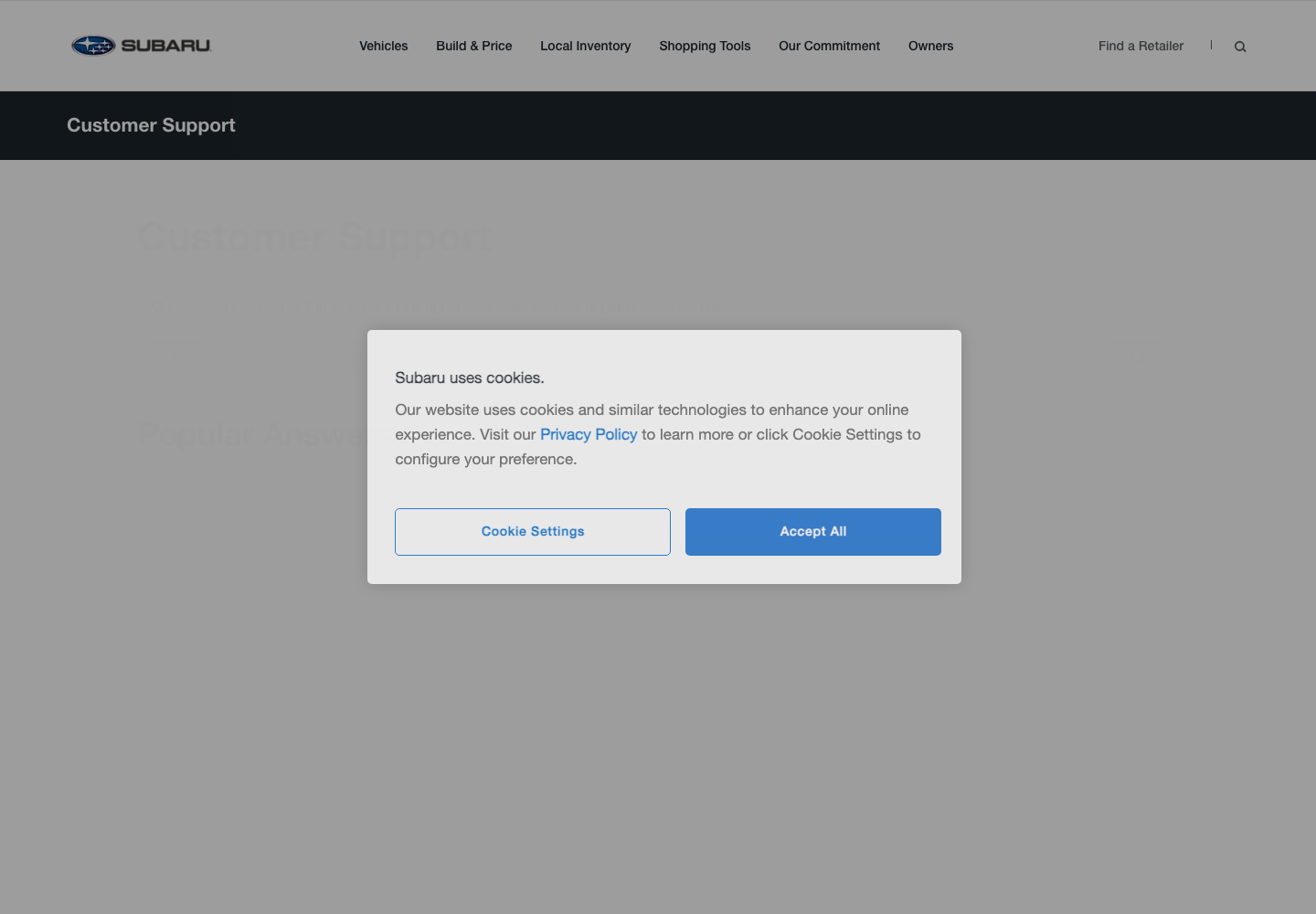 Subaru STARLINK Safety Plus official public support page used to verify this cancellation guide