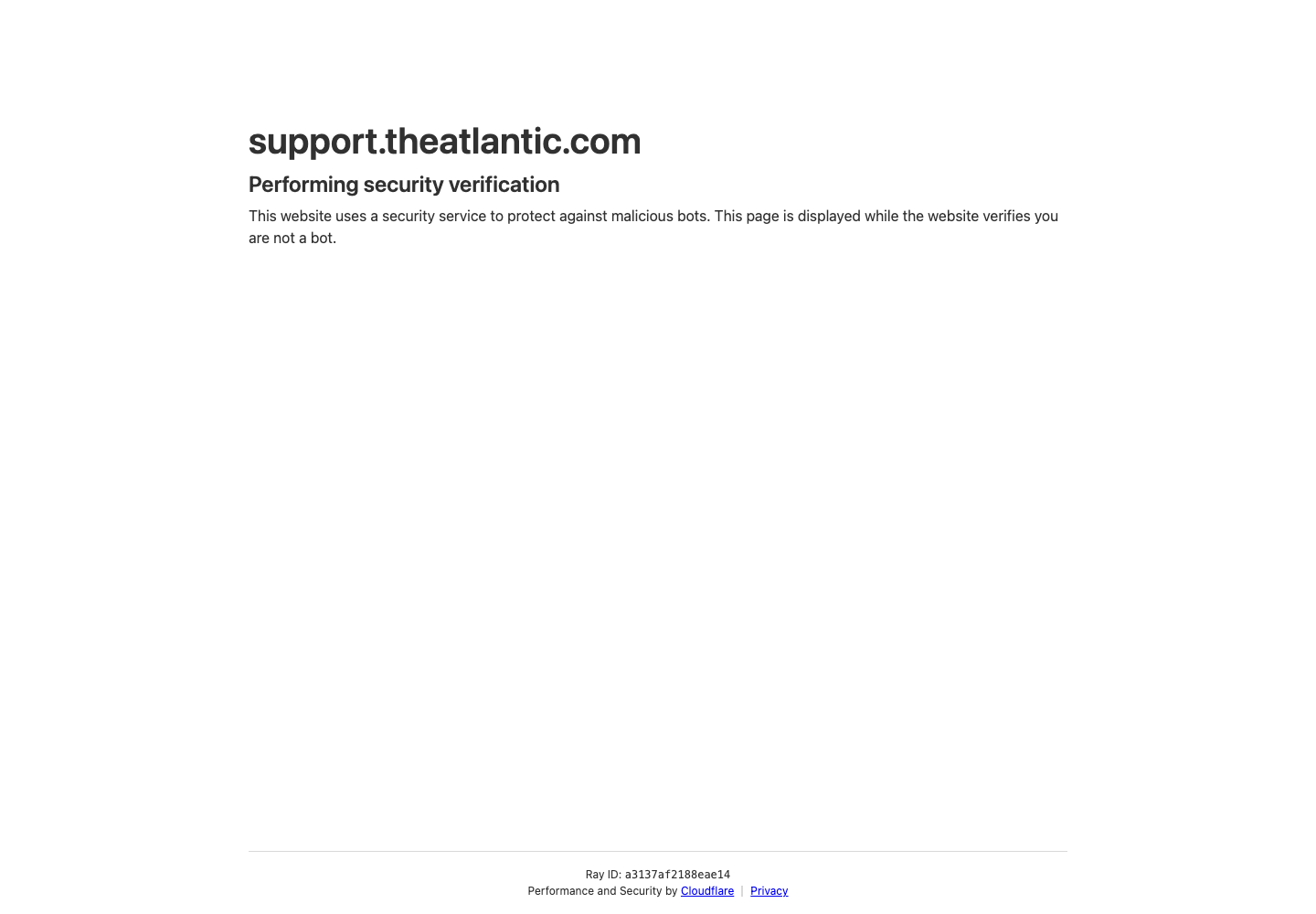 The Atlantic official cancellation or account-support information