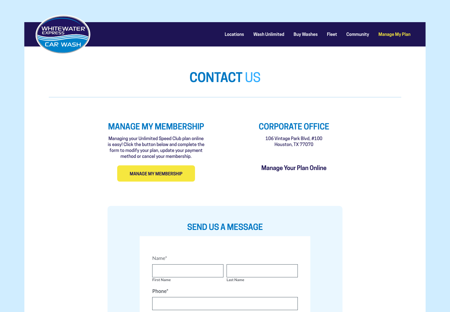 WhiteWater Express official public support page used to verify this cancellation guide